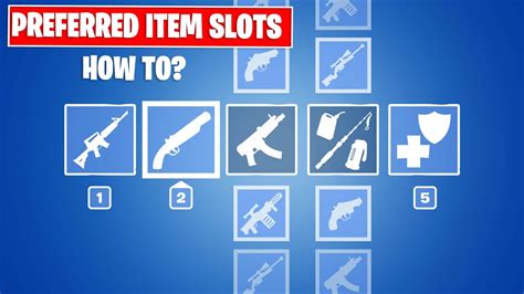 how to change your weapon slots in fortnite|'Fortnite' Update 17.20: How to Set Your Preferred Item Slots .